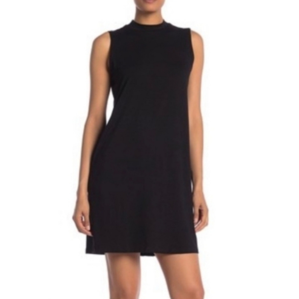 Eileen Fisher Sleeveless Mock Neck Dress